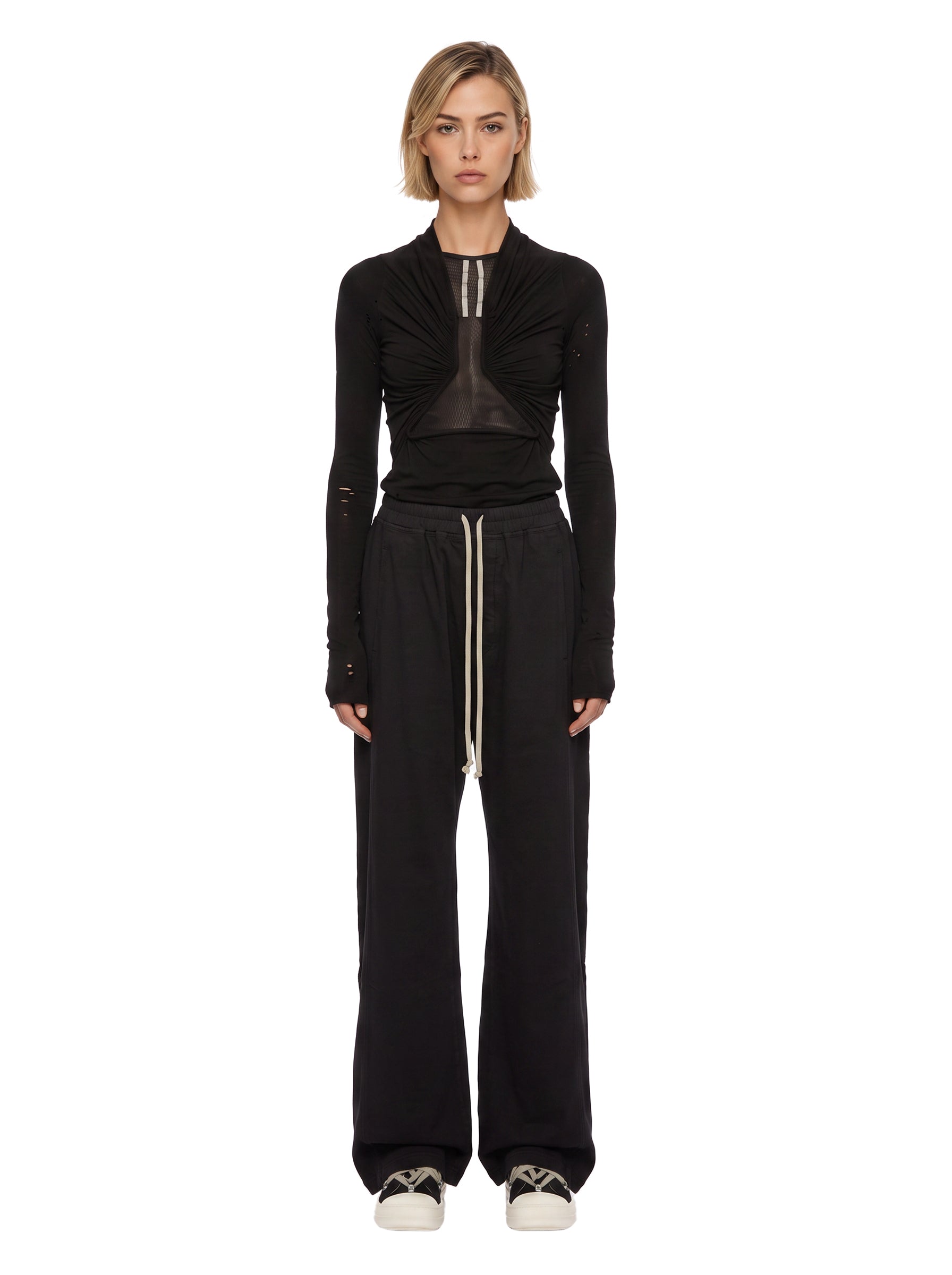Pantaloni Pusher felpa in nero 