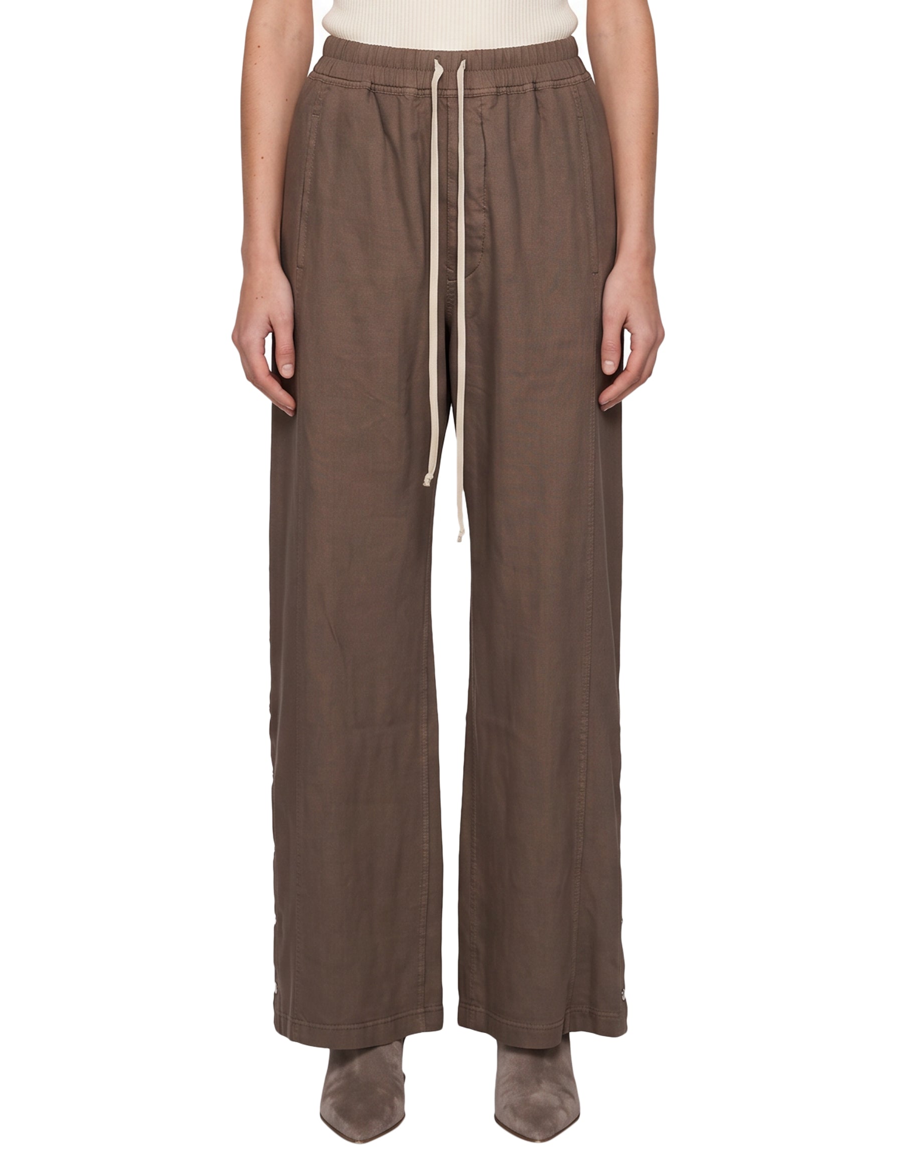 Pantaloni Wide Pusher in marrone 