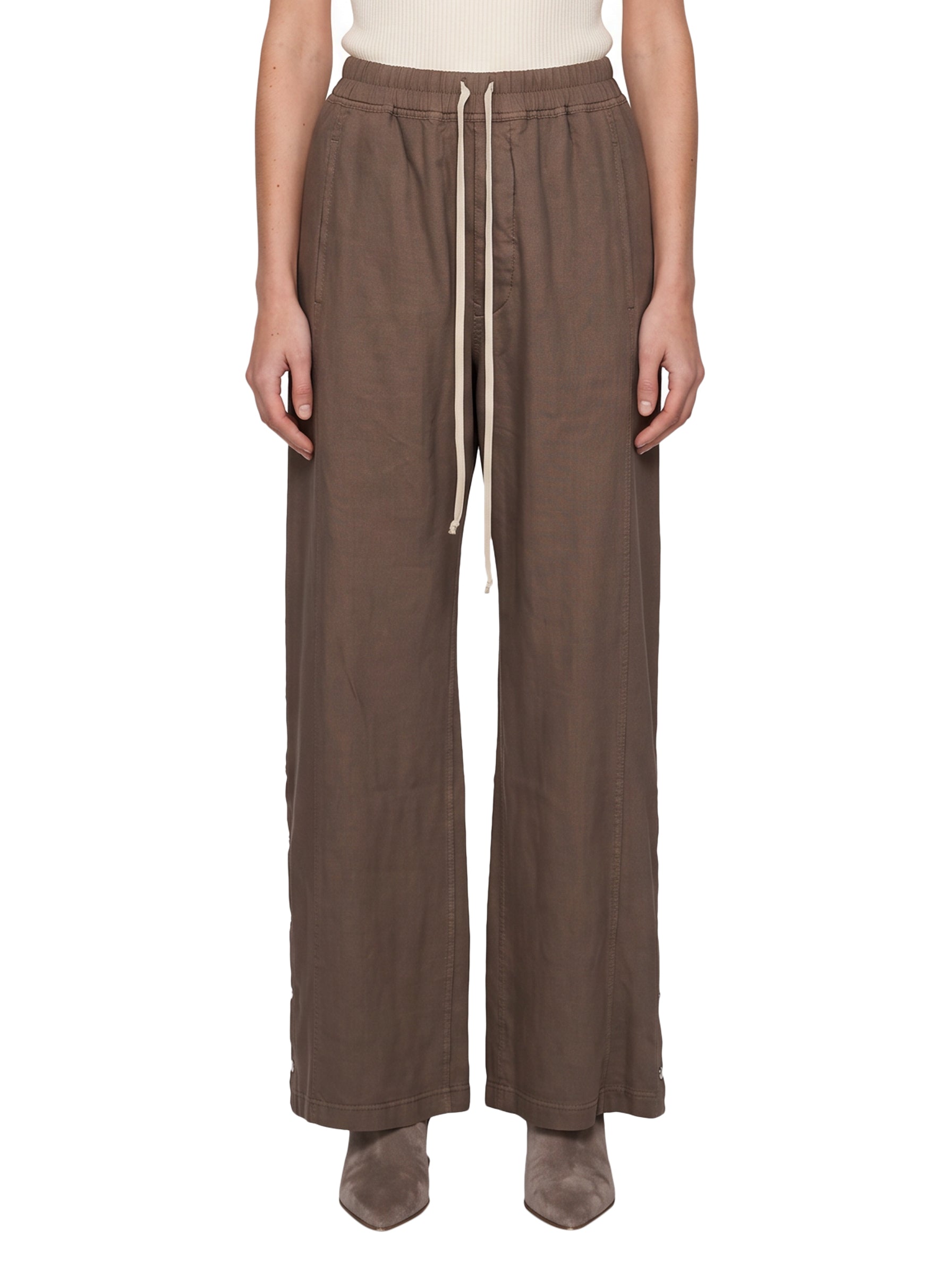Pantaloni Wide Pusher in marrone 