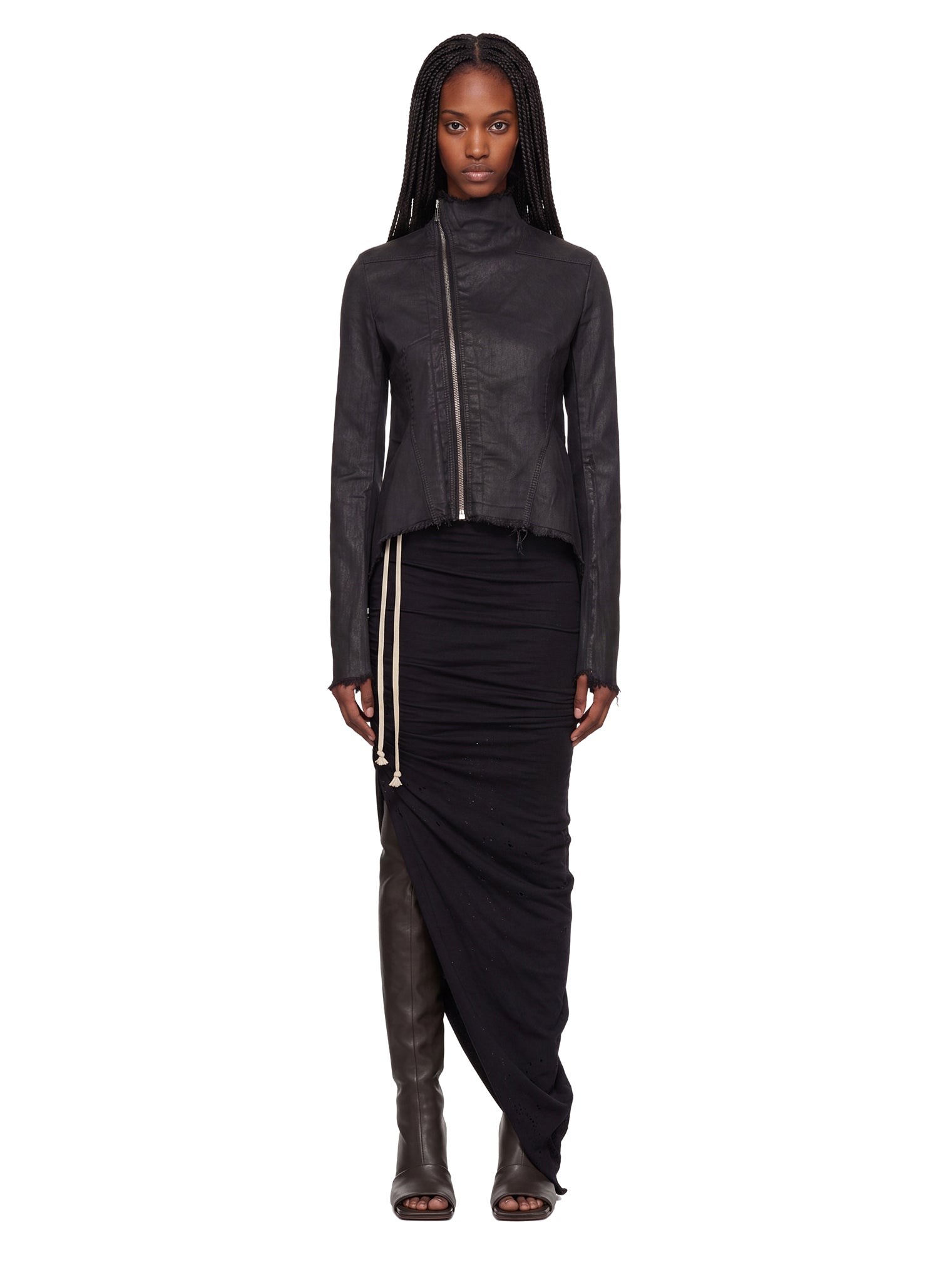 Giacca Naska in denim in nero 