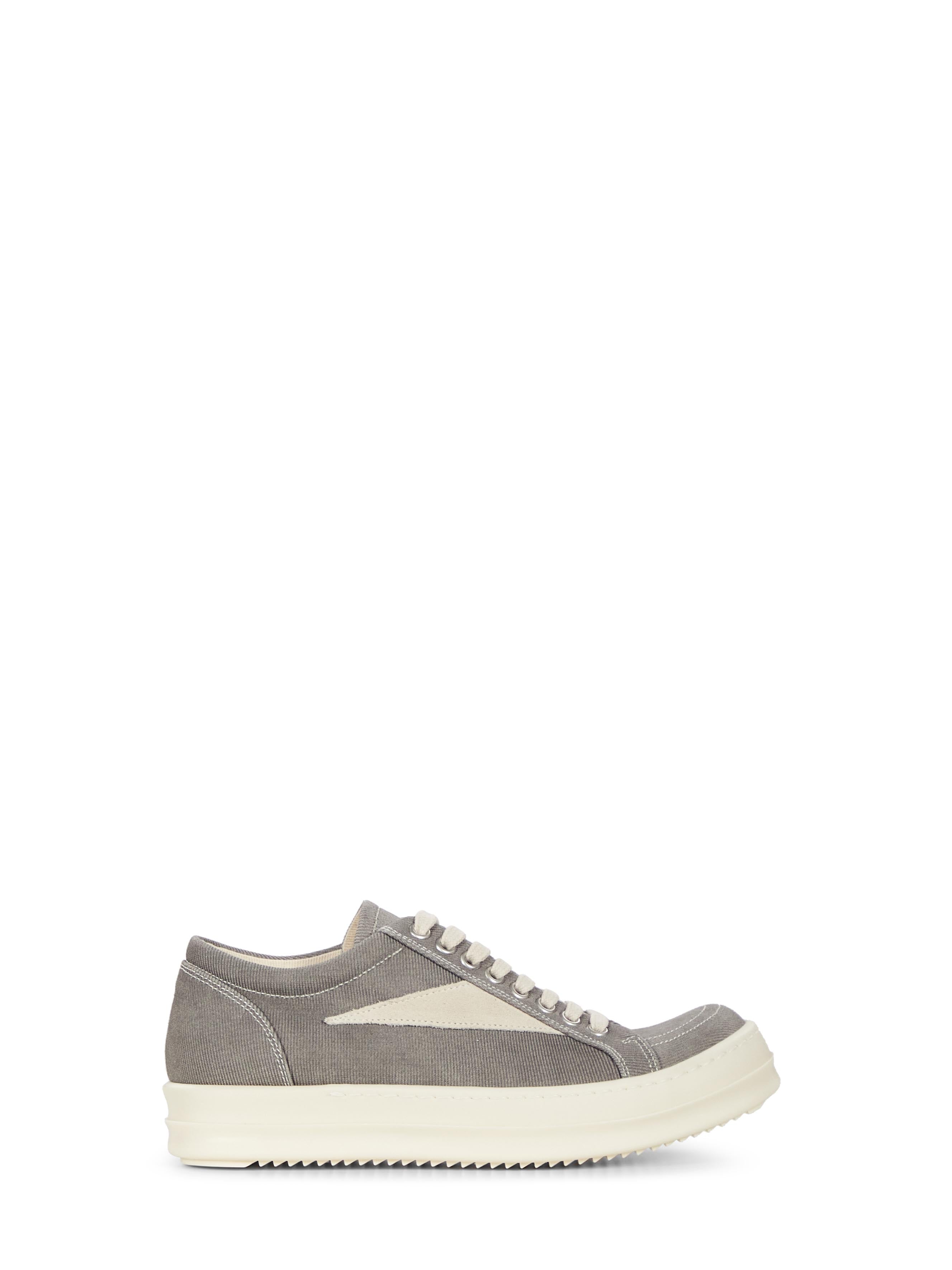 Sneakers basse Vintage in denim in grigio 