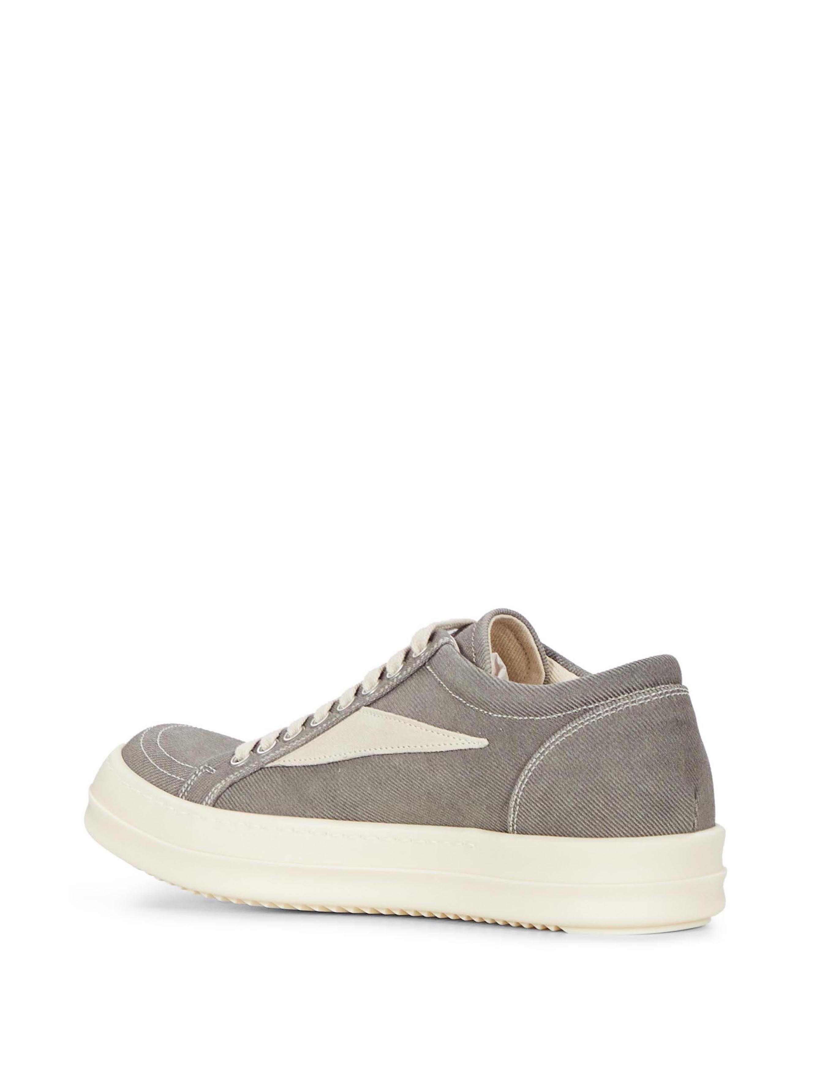 Sneakers basse Vintage in denim in grigio 