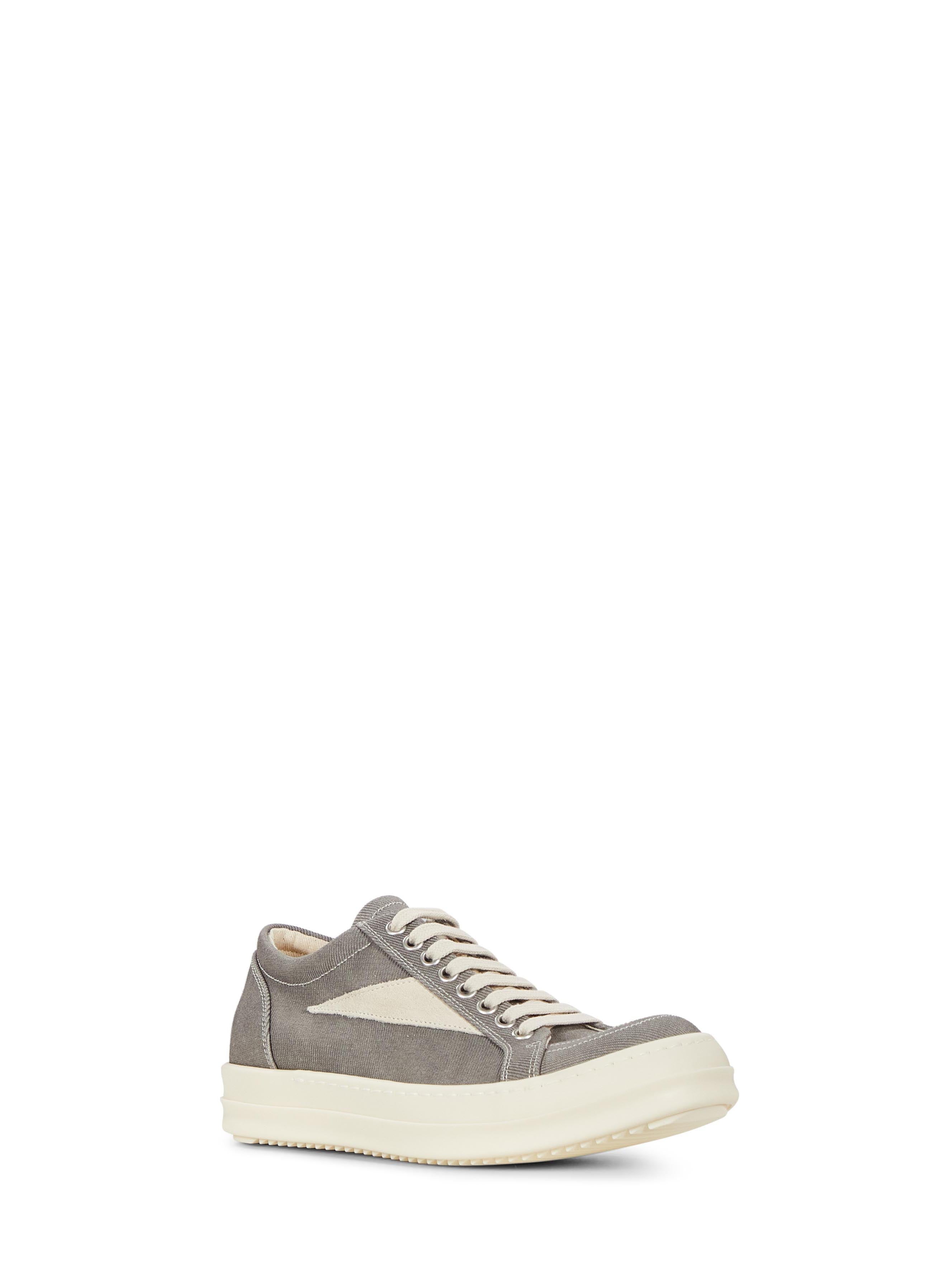 Sneakers basse Vintage in denim in grigio 