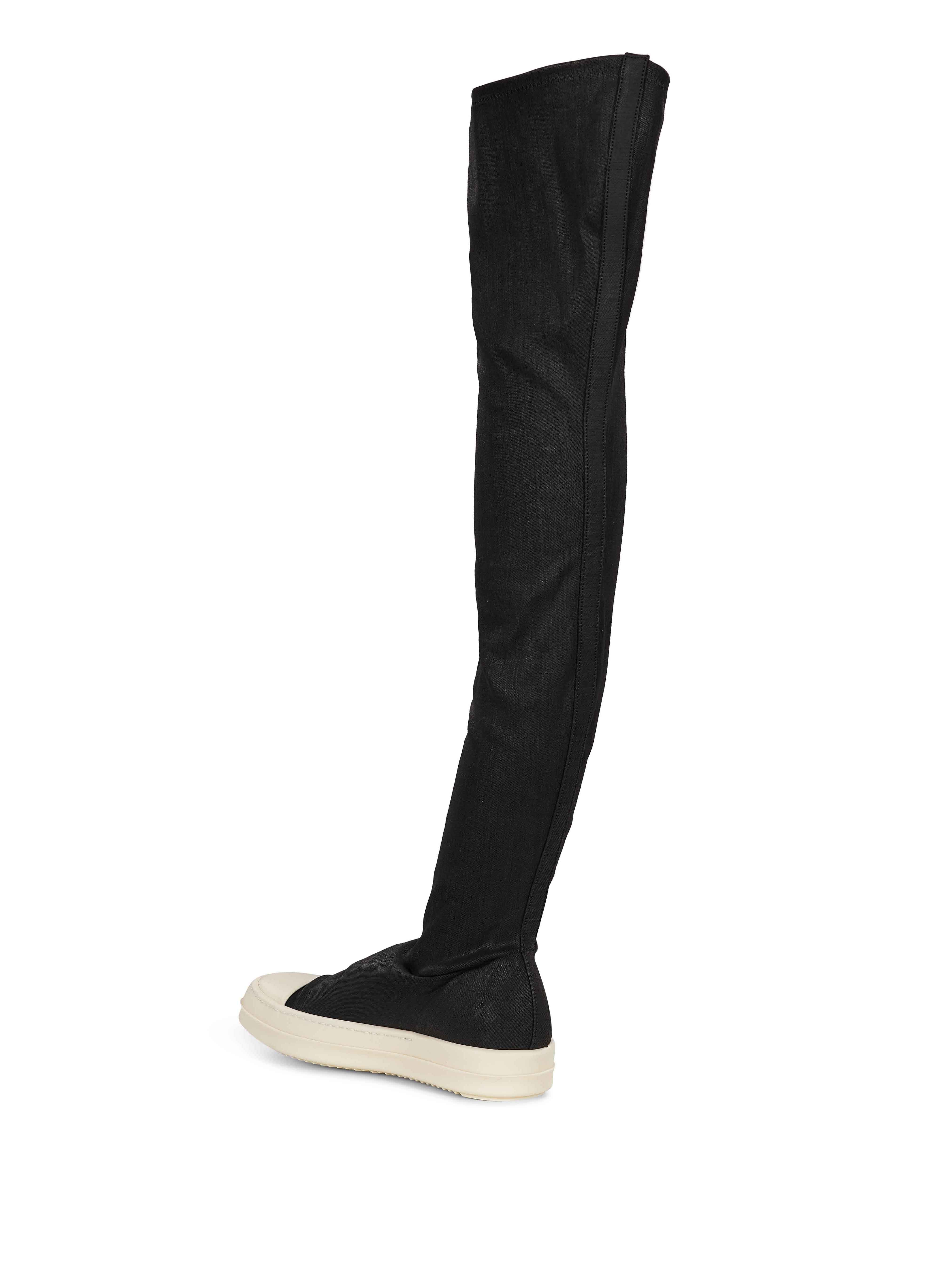 Sneakers alte al ginocchio in nero 