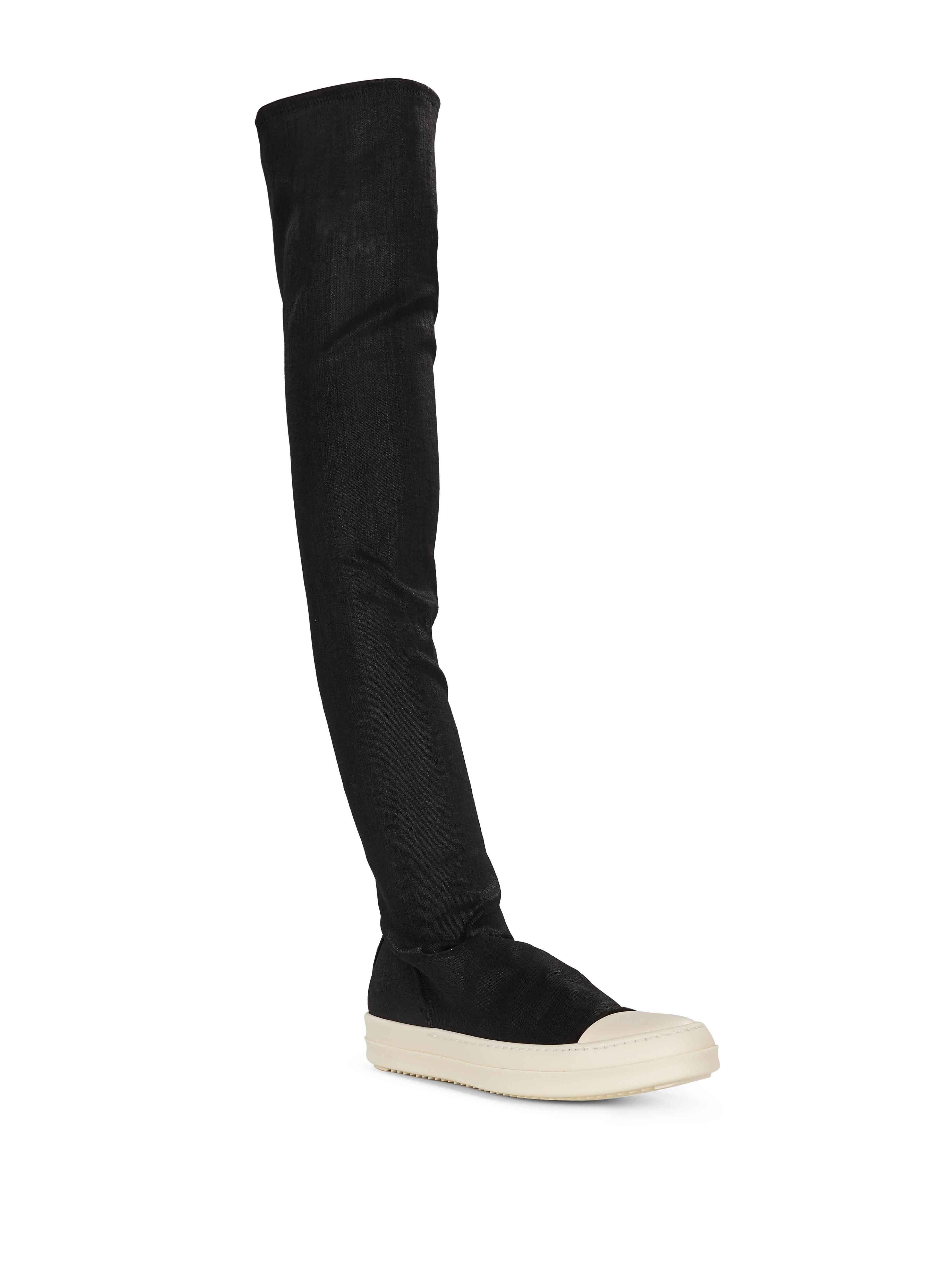 Sneakers alte al ginocchio in nero 