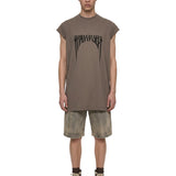 T-shirt Jumbo con stampa  in grigio 