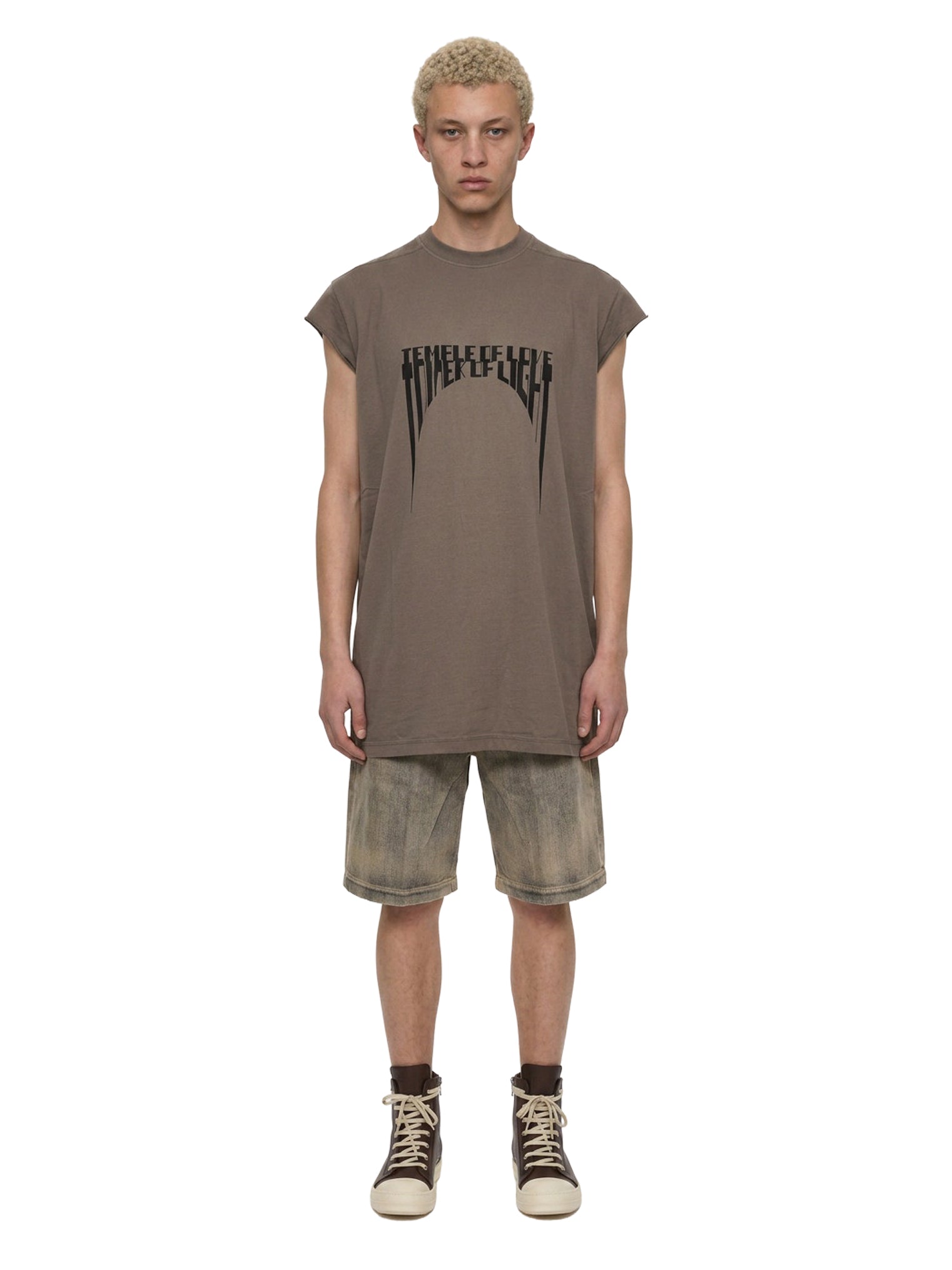 T-shirt Jumbo con stampa  in grigio 