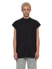 T-shirt Jumbo senza maniche in nero