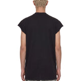 T-shirt Jumbo senza maniche in nero 