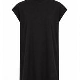 T-shirt Jumbo senza maniche in nero 