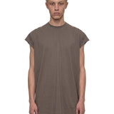 T-shirt Jumbo senza maniche in grigio 