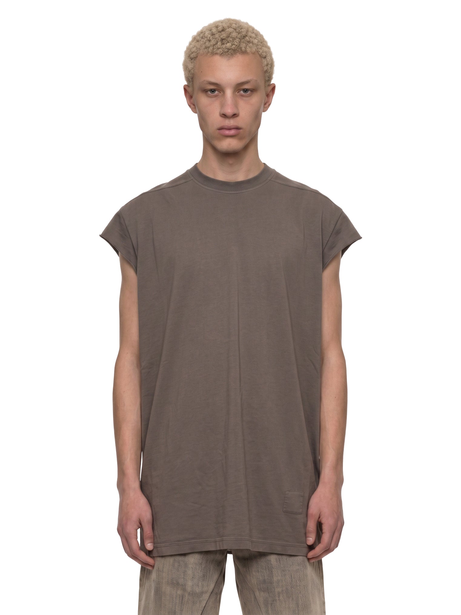 T-shirt Jumbo senza maniche in grigio 
