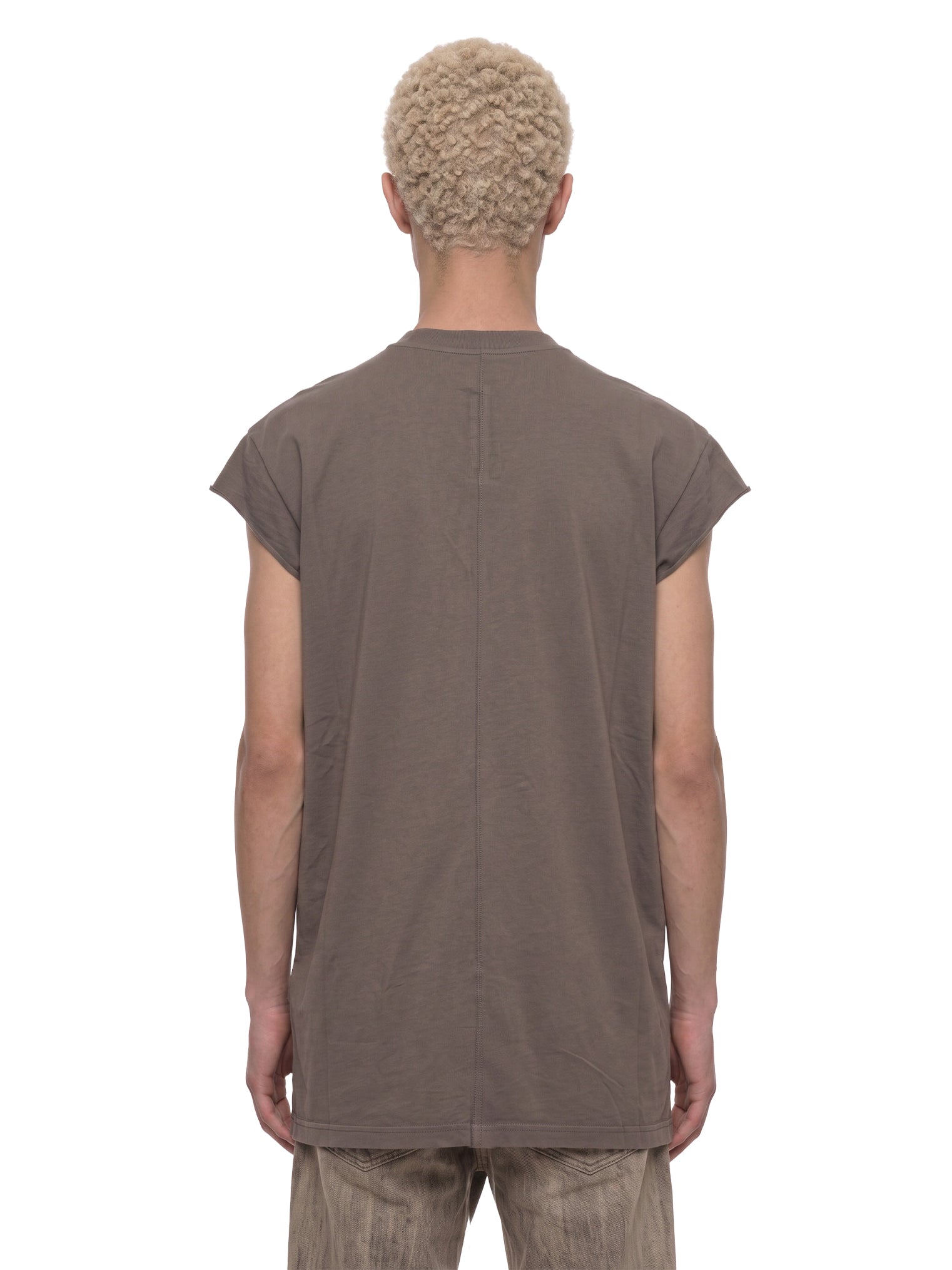 T-shirt Jumbo senza maniche in grigio 