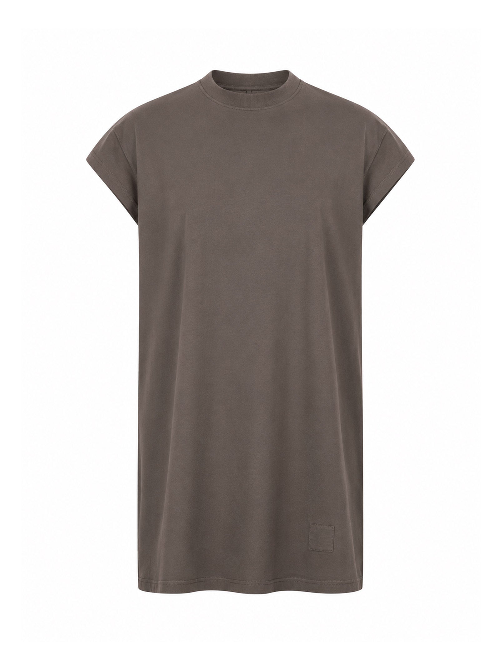 T-shirt Jumbo senza maniche in grigio 
