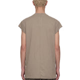 T-shirt Jumbo senza maniche in beige 