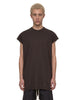T-shirt Jumbo senza maniche in marrone