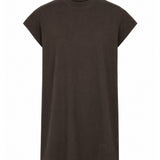T-shirt Jumbo senza maniche in marrone 