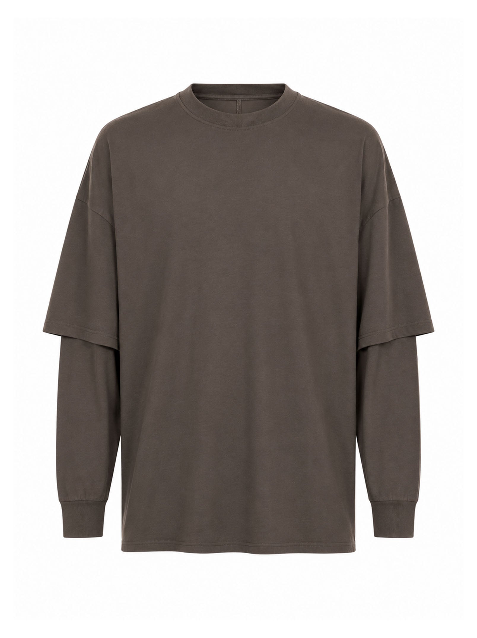 T-shirt a maniche lunghe Tommy Hustler in marrone 