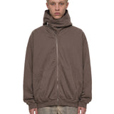 Felpa con capuccio mountain hun in marrone 