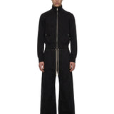 Felpa con zip a maniche lunghe in nero 