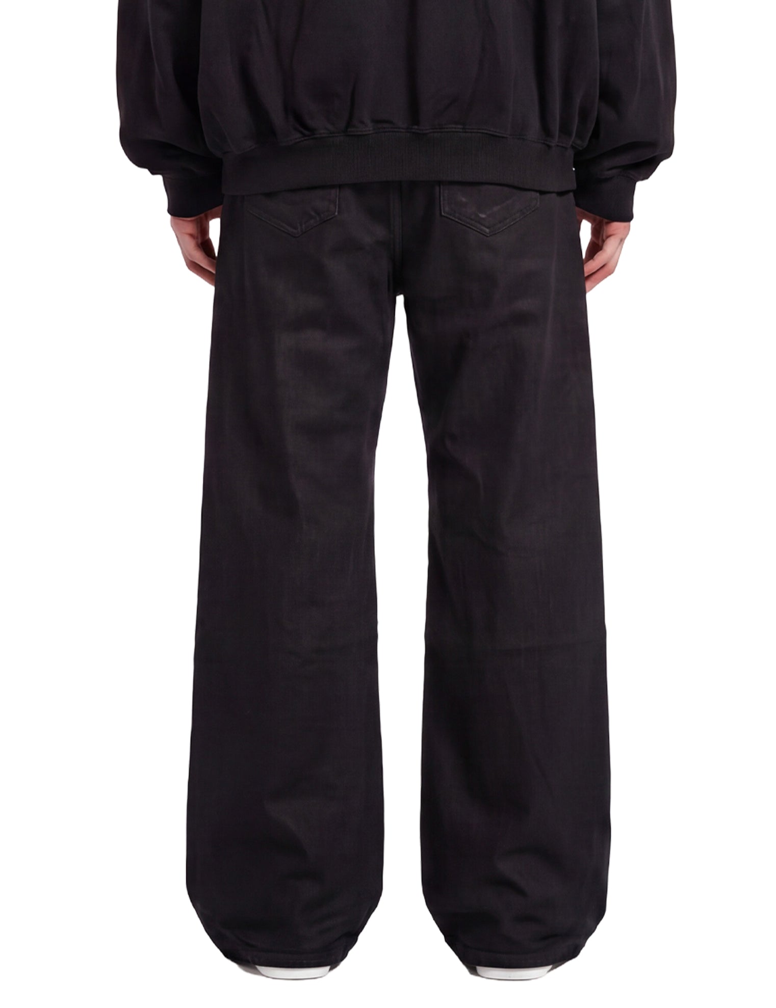 Jeans a gamba larga geth in nero 