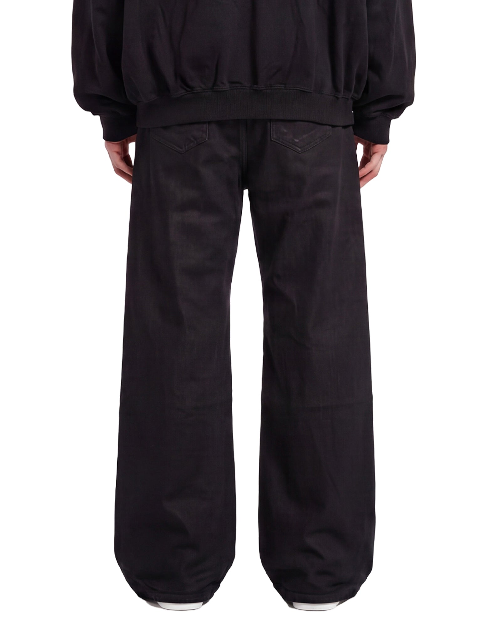 Jeans a gamba larga geth in nero 