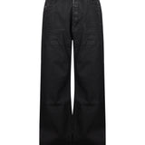 Jeans a gamba larga geth in nero 