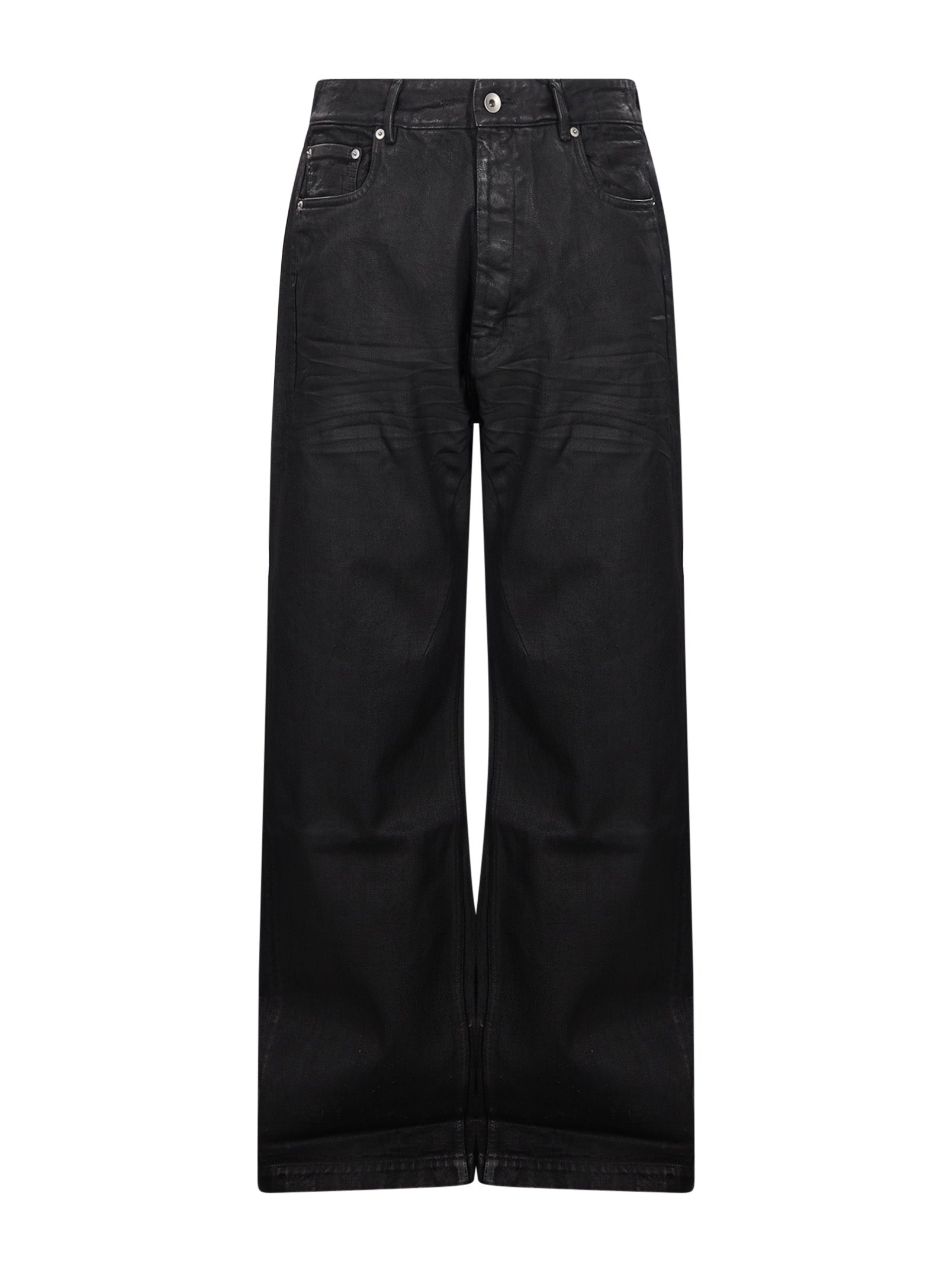 Jeans a gamba larga geth in nero 