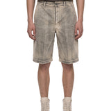 Shorts denim in grigio 