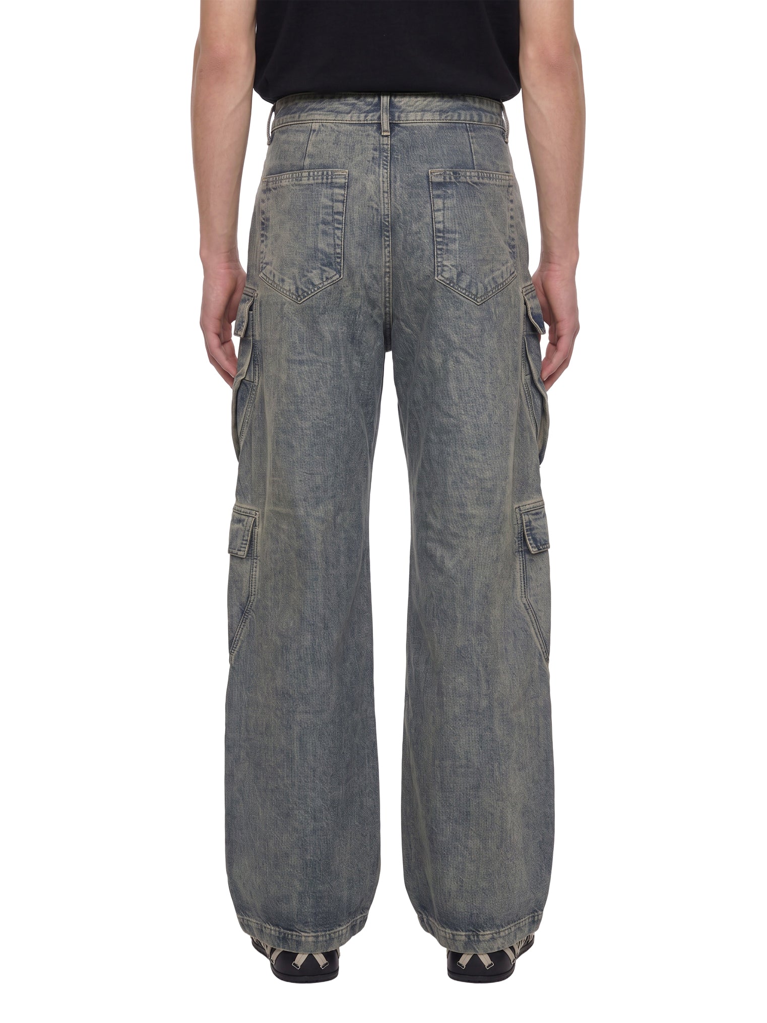 Jeans Cargo double in blu 