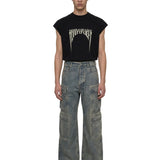 Jeans Cargo double in blu 