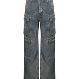 Jeans Cargo double in blu 