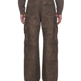 Jeans Cargo double in marrone 