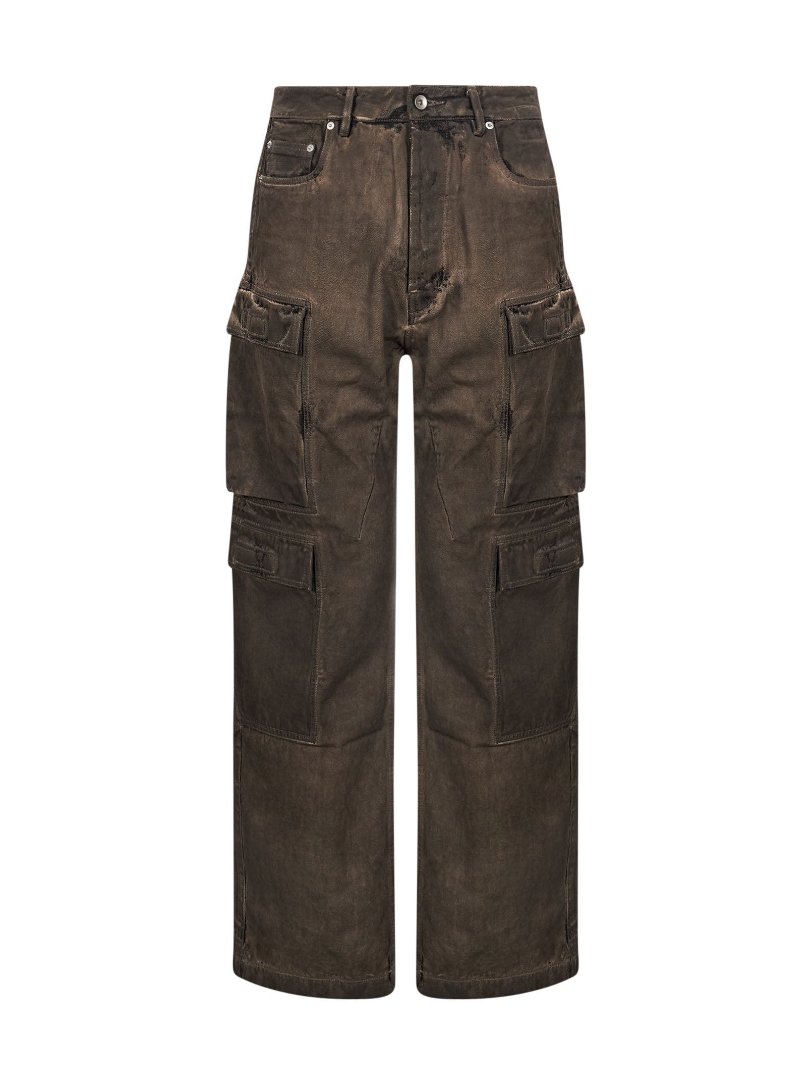 Jeans Cargo double in marrone 