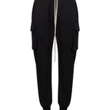 Pantaloni cargo con coulisse mastodon in nero 