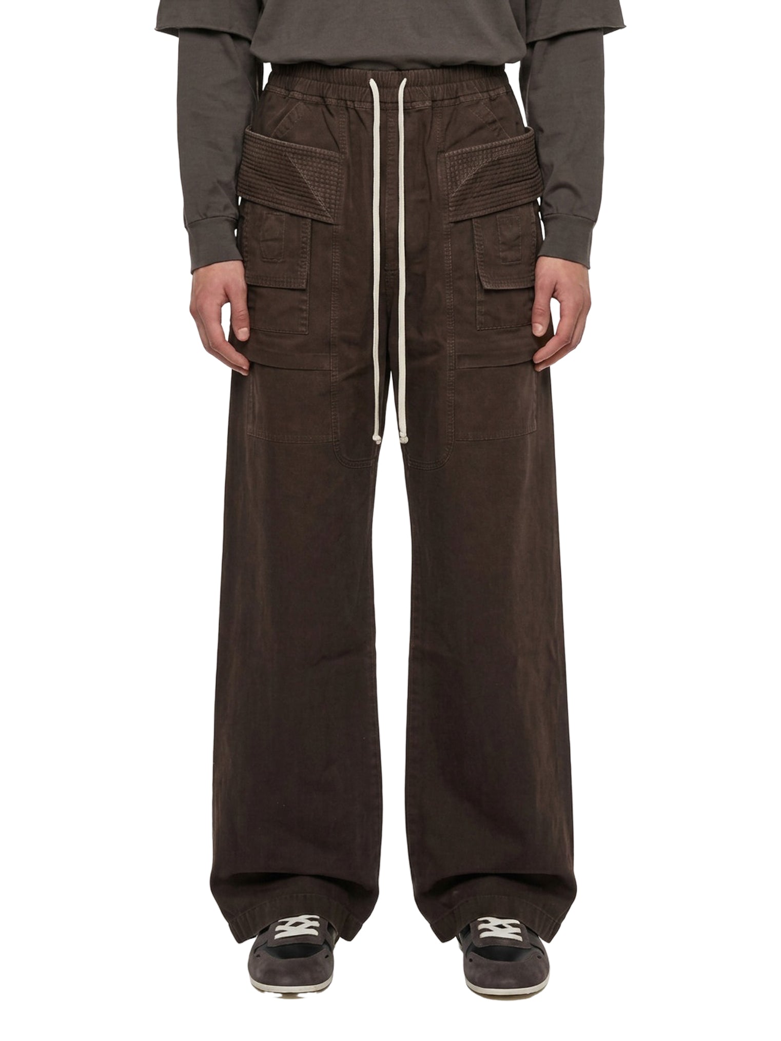 Pantaloni Creatch Wide Cargo in marrone 
