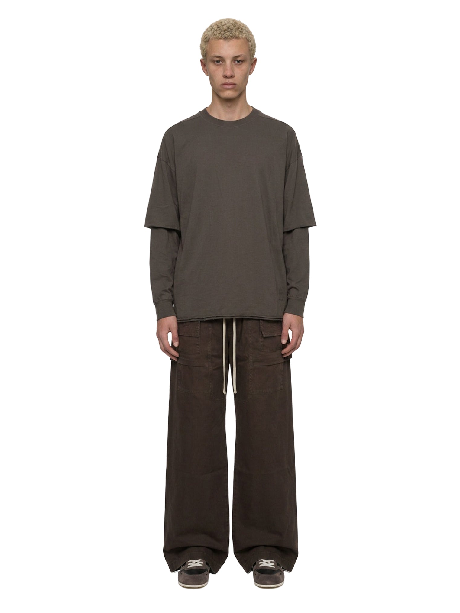Pantaloni Creatch Wide Cargo in marrone 