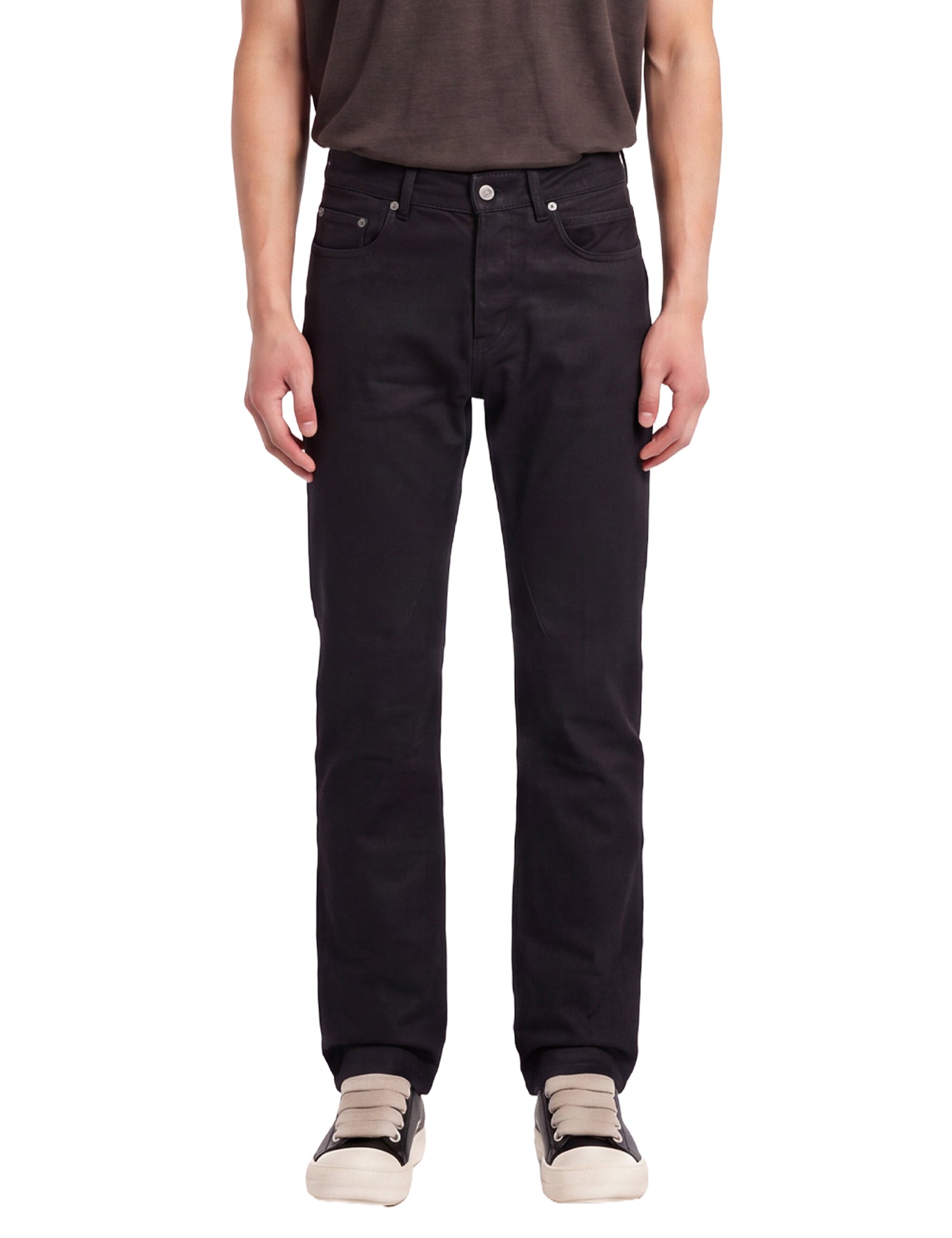 Jeans Fog Cut in nero 