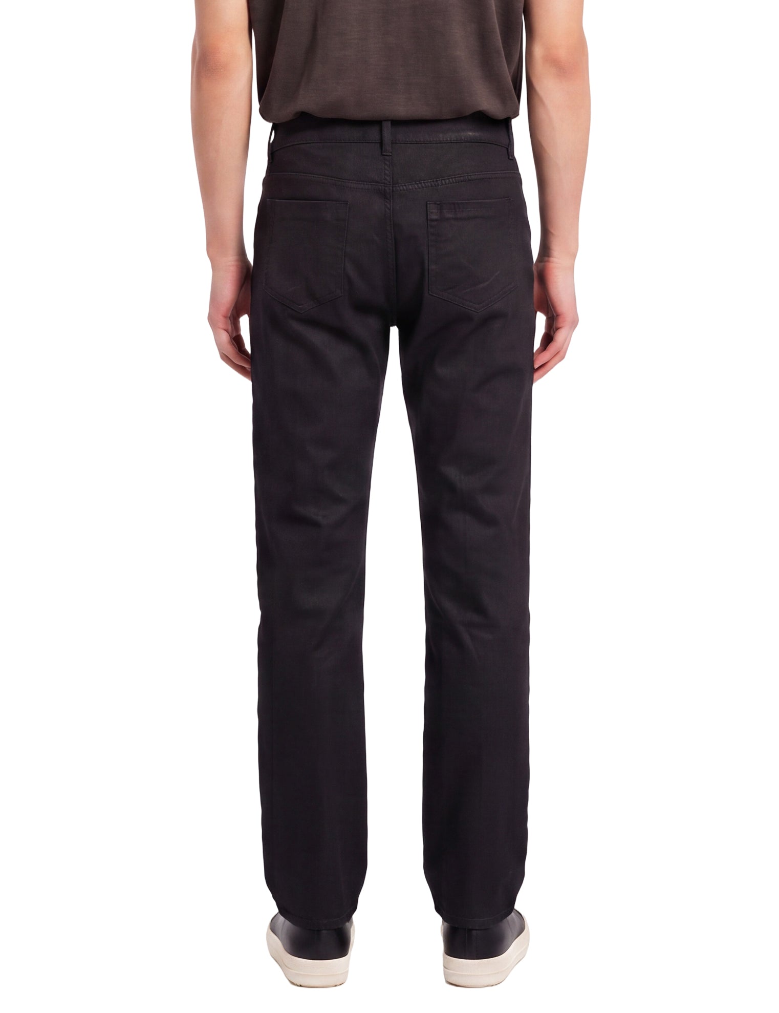 Jeans Fog Cut in nero 