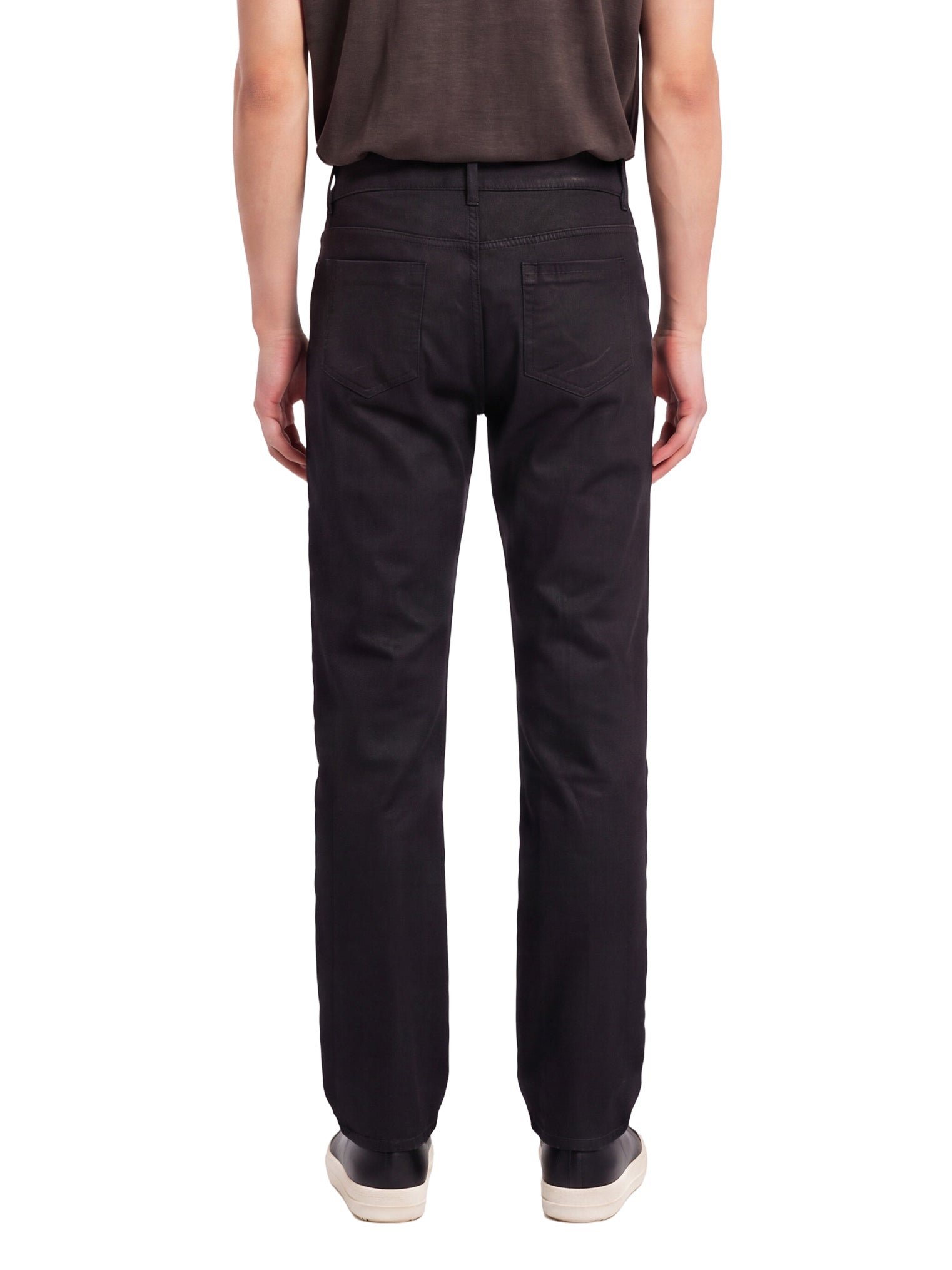 Jeans Fog Cut in nero 