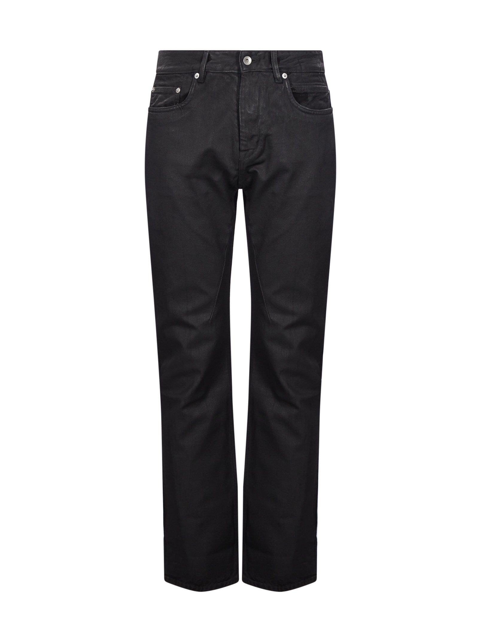 Jeans Fog Cut in nero 
