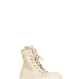 Sneakers stivaletto in avorio 