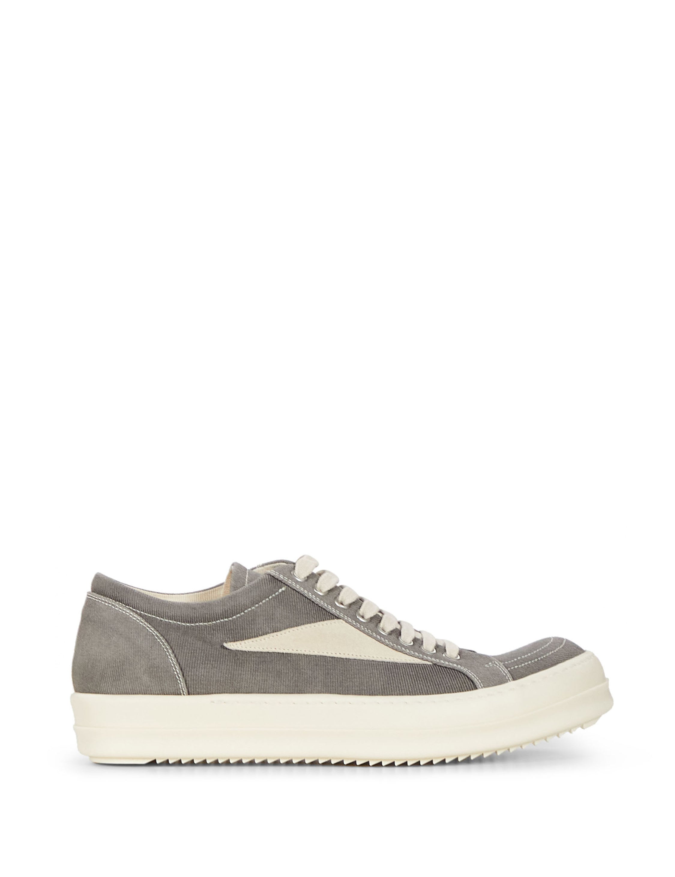 Sneakers basse vintage in denim in grigio 