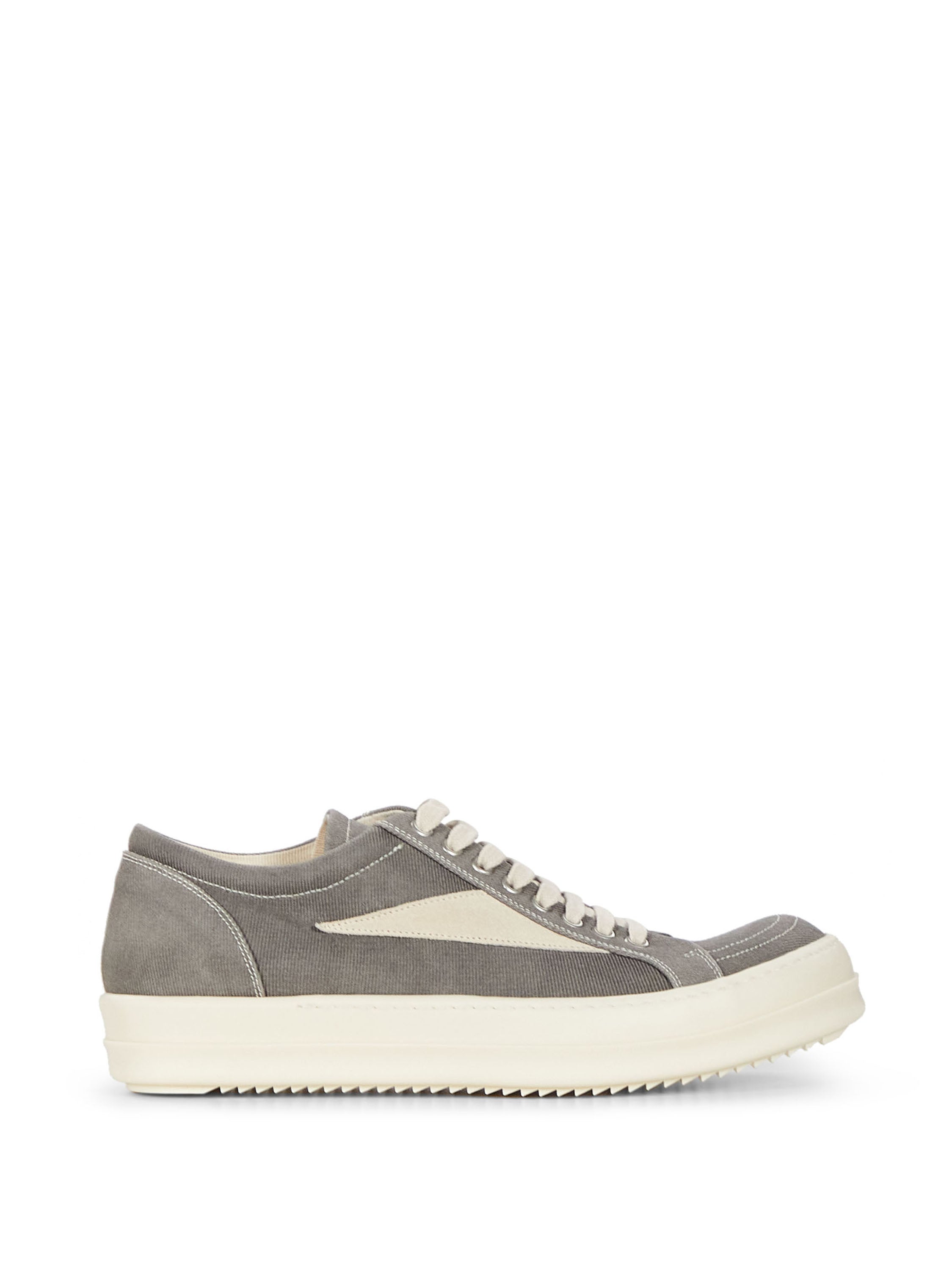 Sneakers basse vintage in denim in grigio 