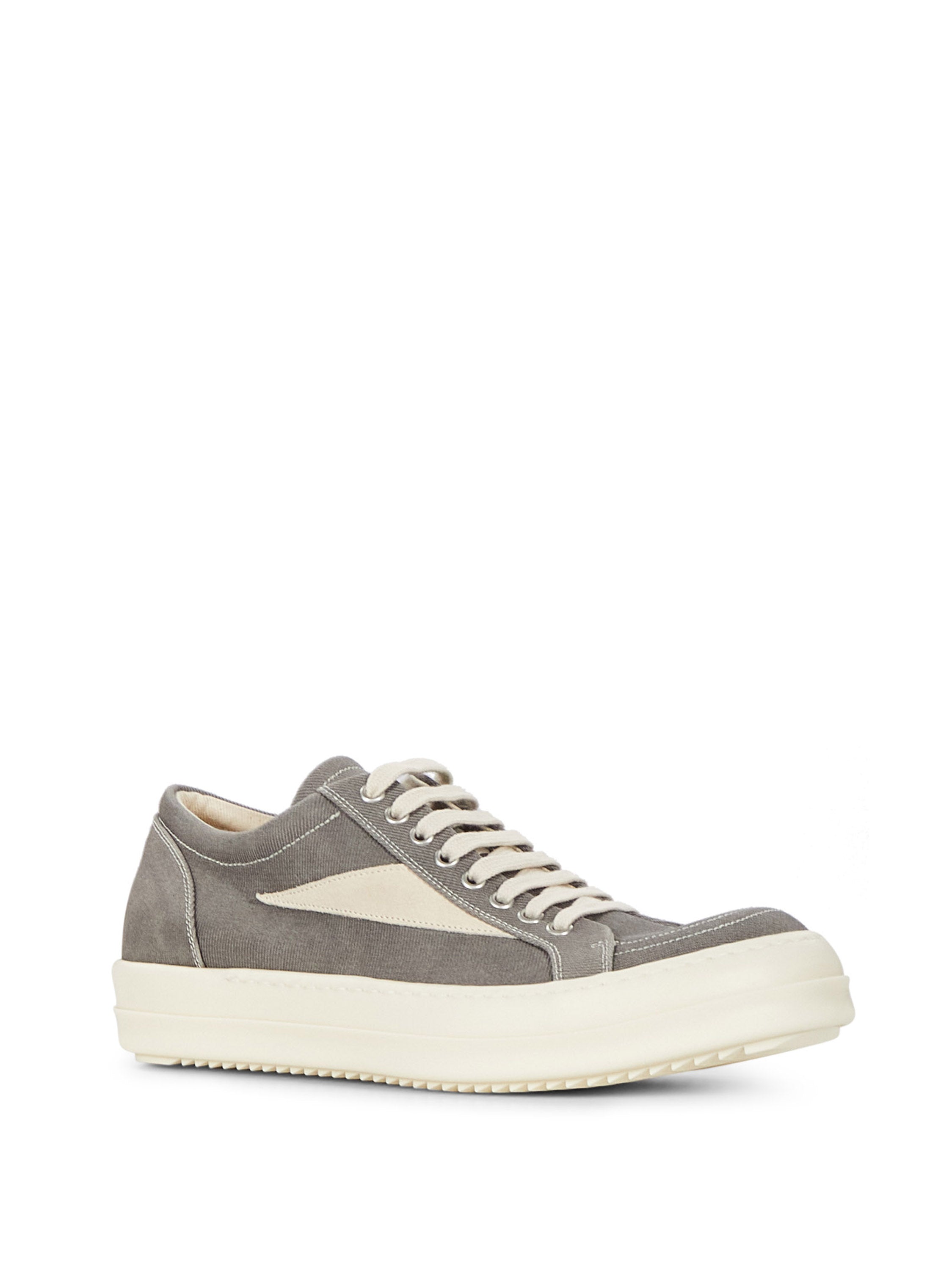 Sneakers basse vintage in denim in grigio 