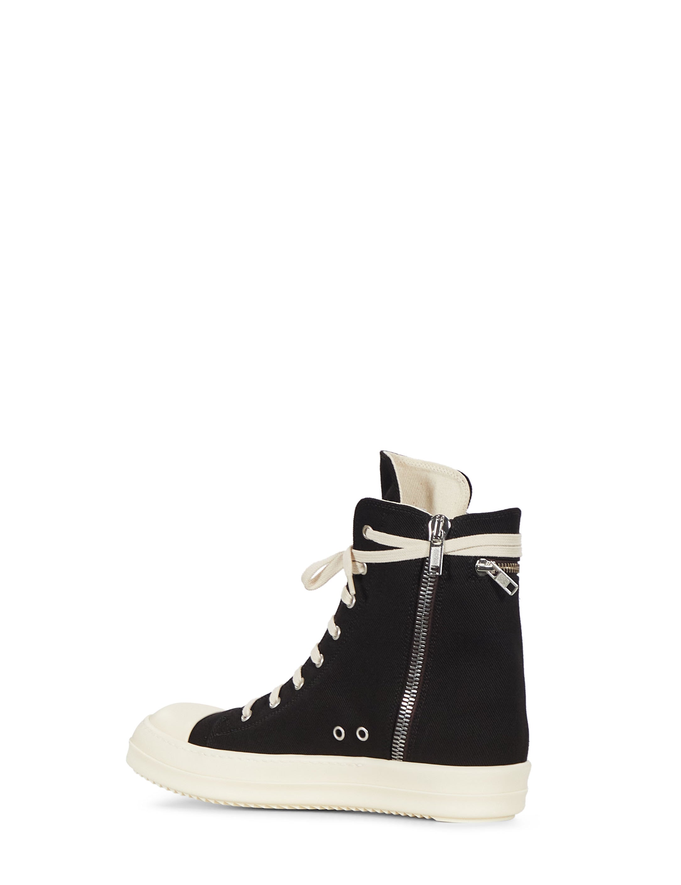 Sneakers alte cargo con tasca in nero 