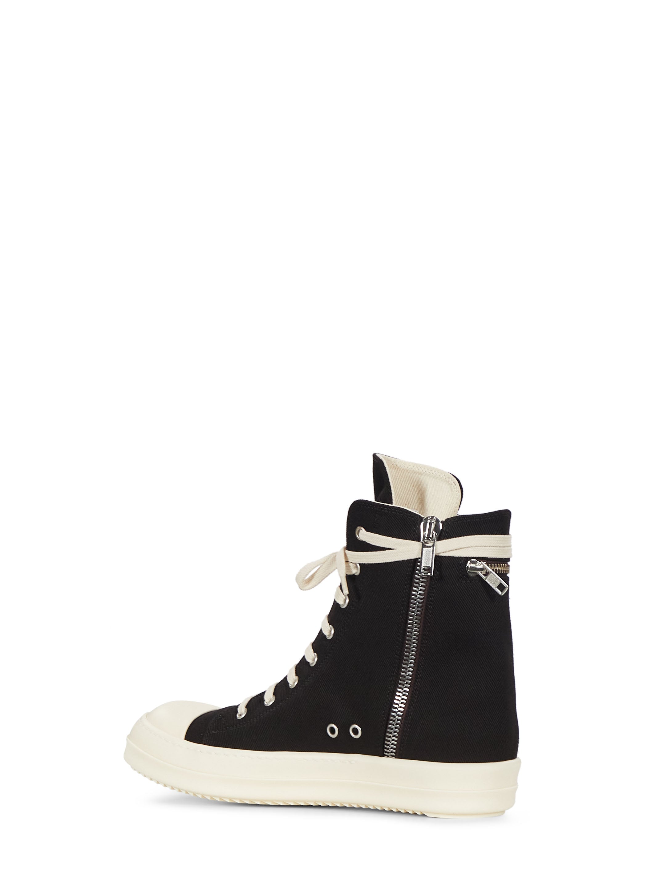 Sneakers alte cargo con tasca in nero 