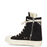 Sneakers alte cargo con tasca in nero 