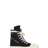 Sneakers alte cargo con tasca in nero 