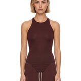 Tank top in bordeaux 
